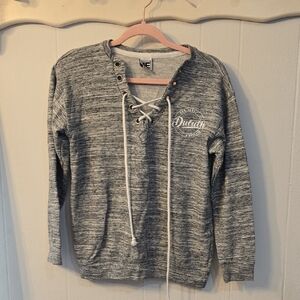 Gray Lace-Up Women's Duluth MN Sweatshirt